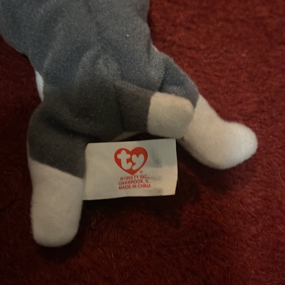 Two beanie babies, Spike the Rhino, and Teenie beanie baby, Nook the Husky. - Picture 9 of 11